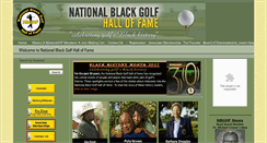 Desktop Screenshot of nationalblackgolfhalloffame.com