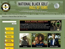 Tablet Screenshot of nationalblackgolfhalloffame.com